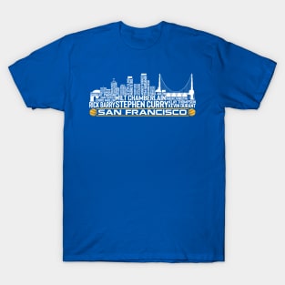 Golden State Basketball Team All Time Legends, San Francisco City Skyline T-Shirt